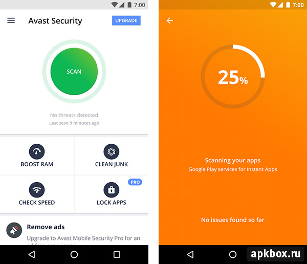 Avast Mobile Security for Android.